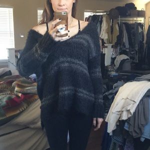 Free People Black Sweater